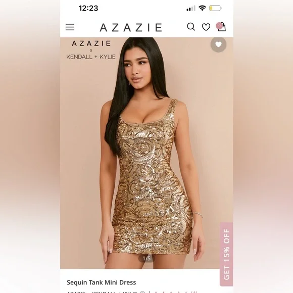slim fit dress slacks Junior Kendall Sequin Dress by KatieJ NYC